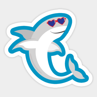 Cool Shark Sticker